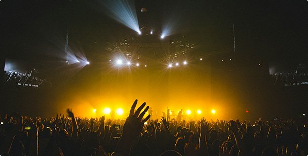 Crowd at a live concert